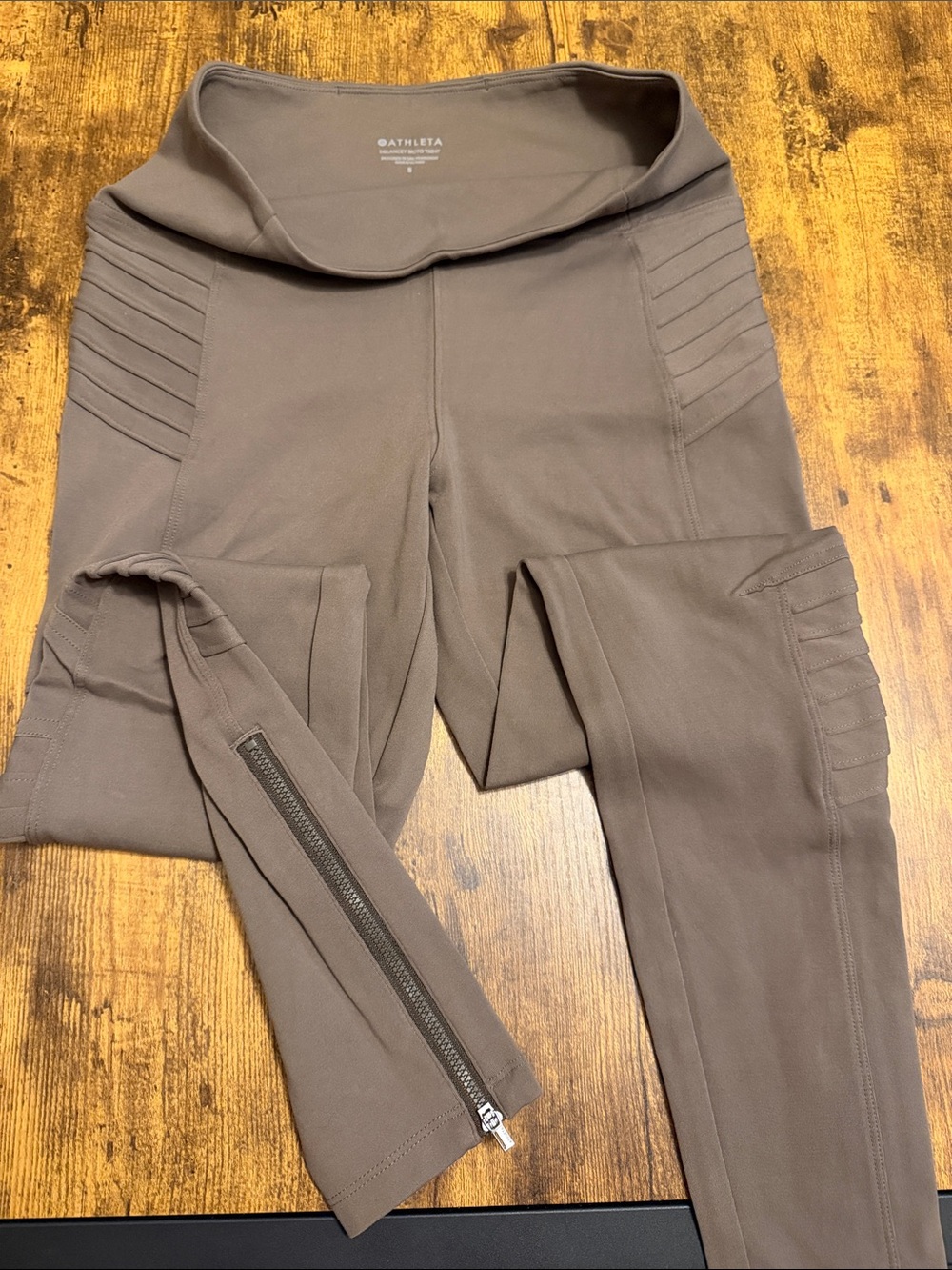Athleta Delancey Moto Tight, size Small.